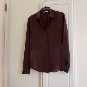 t by alexanderwang plum blouse